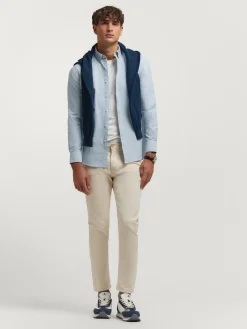 CAMISA OXFORD SOLID AZUL