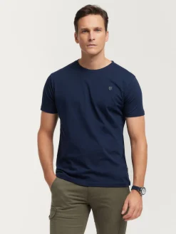 CAMISETA BASICA AZUL MARINO