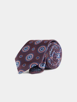 CORBATA JACQUARD MF BURDEOS