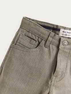 PANTALON 5 POCKETS KIDS VERDE